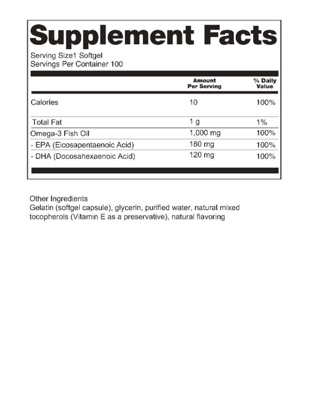 Omega-3 Fish Oil Softgels